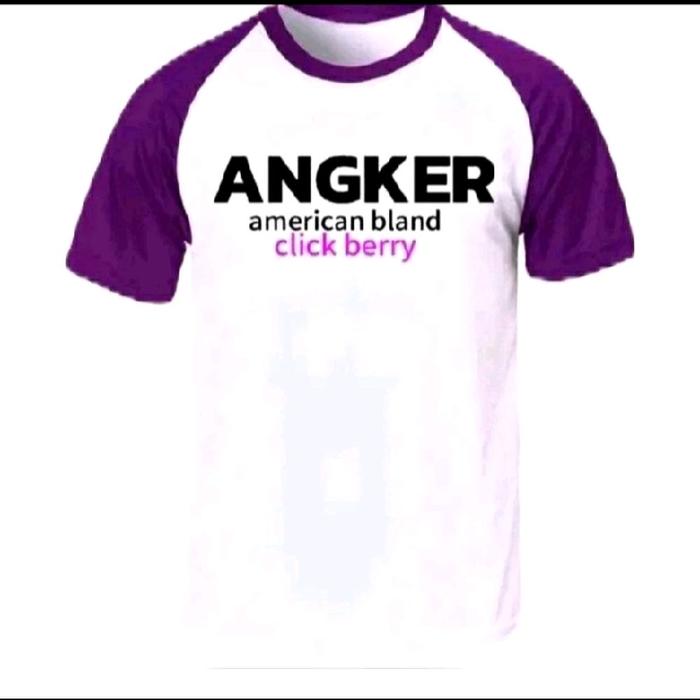 Kaos Polos Angker Anggur Model Terbaru American Bland Click Berry