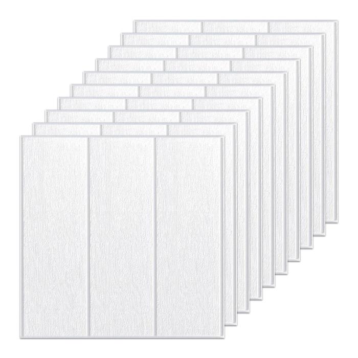 Soft Foam Panels Sticker Brick Wall D PCS Tile Wall Sticker Wood Board Bedroom Walls Adhesion Living