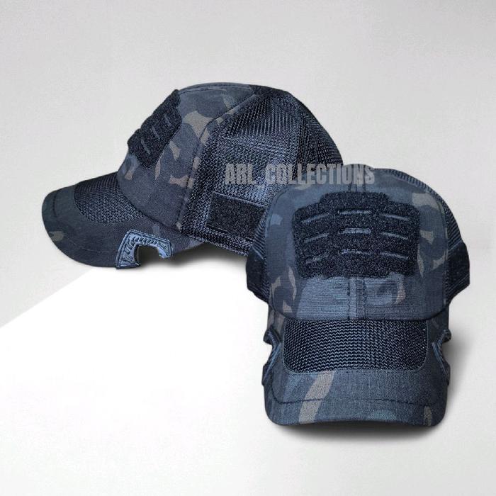 topi tactical coak multicam usa army cotton ripstop kombinasi double mes jaring