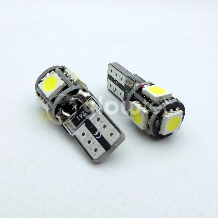 WHOLESALE 10pcs T10 5SMD 5050 LED Canbus 12V Car LED Light 194 5 SMD
