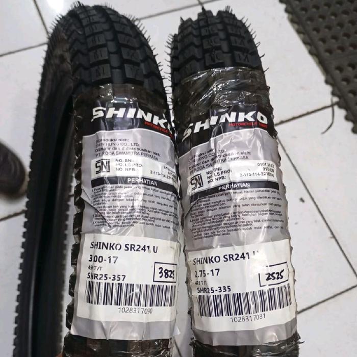 Shinko SR241 275-17 + 300-17 ban trial supercub