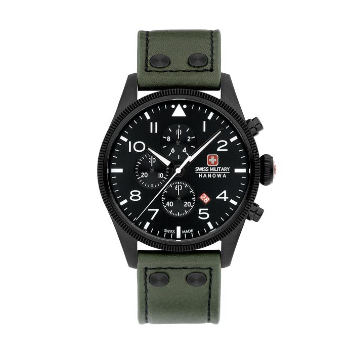 SWISS MILITARY HANOWA Jam Tangan Pria SMWGC0000430 Black Quartz