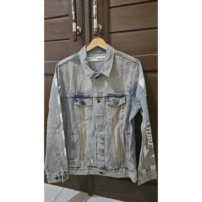 Jaket Denim Off-White Temperature L/XL