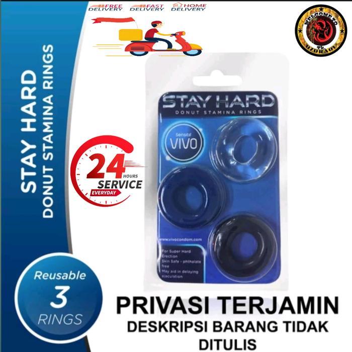 PREMIUM VIVO STAY HARD - Donut Stamina Rings Original Silikon