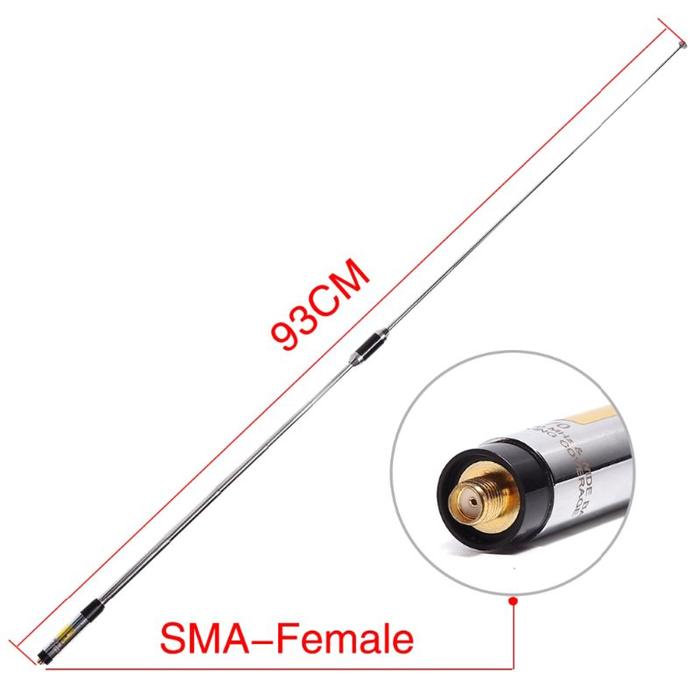 Harvest RH770 Dual Band 144/430MHz High Gain SMA-Female Telescopic