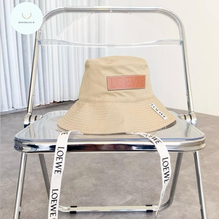 Loewe Fisherman Arena Bucket Hat Sand & Soft White