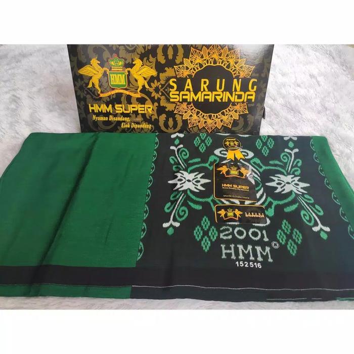 Sarung Samarinda polos asli merek HMM 100% original Poliester