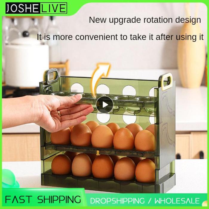 Refrigerator Egg Boxes Reversible Tray Egg Preservation Household