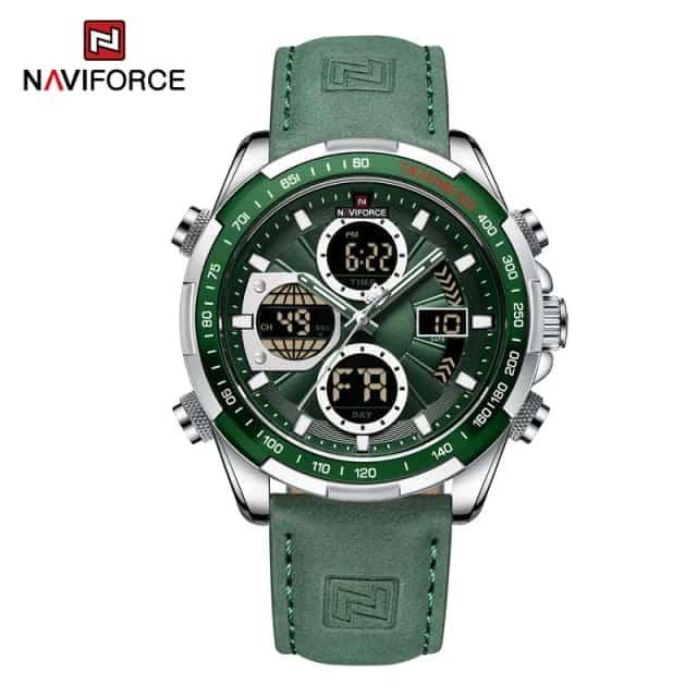 Jam tangan NAVIFORCE 9197 NF9197 8023 NF8023 Anti Air Luminous Strap Kulit Jam tangan Pria Original