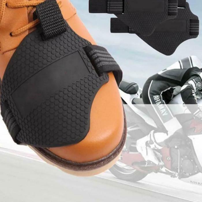 Bantalan pemindah gigi sepeda motor Cover pelindung bot karet dapat disesuaikan pelindung Shifter An