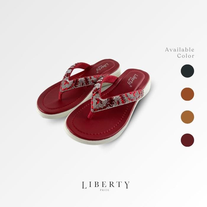 Liberty Sandal Flat Wanita Ladies Frost - Sendal Teplek Wanita