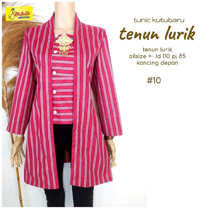 Goenzshop Tunik Kutubaru Tenun Lurik