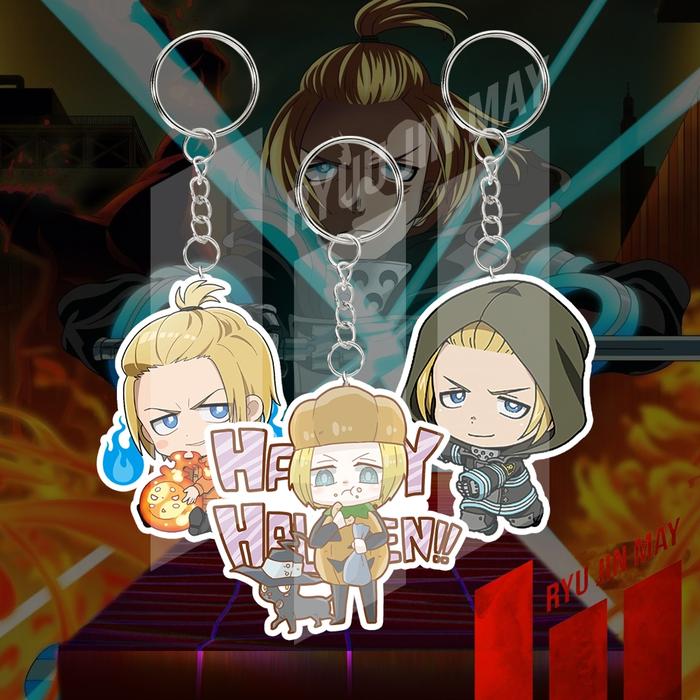 Gantungan Kunci / Keychain / Gantungan HP - Fire Force - Arthur Boyle