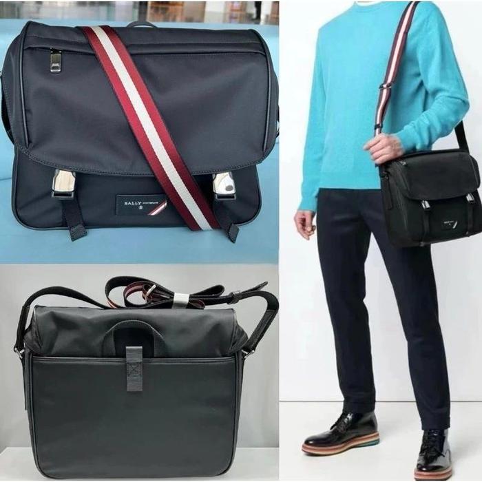 SLINGBAG BALLY FABRO Crossbody Bag Men Original Fullset