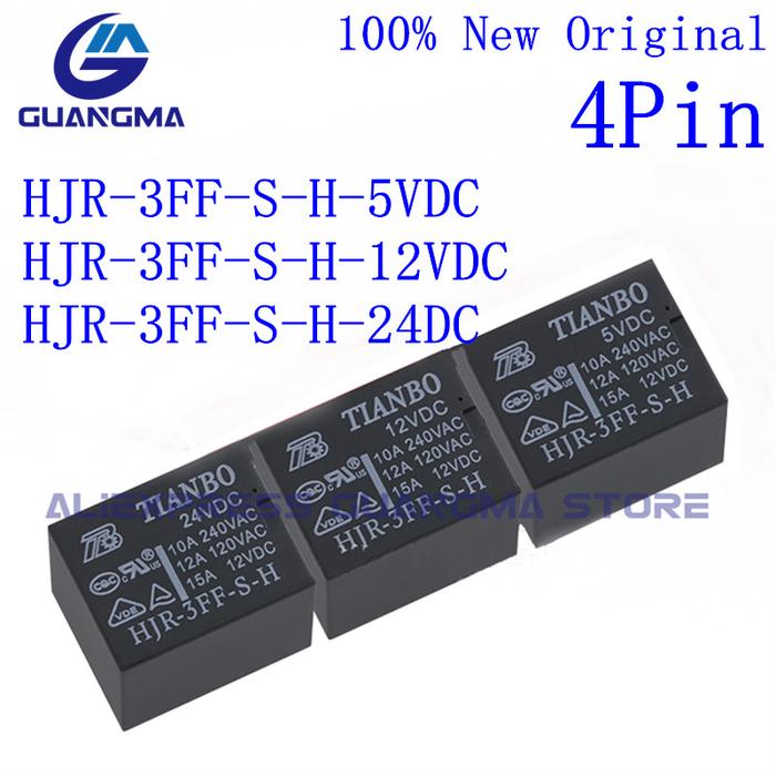10PCS 100% New original Relay HJR-3FF-S-H-5VDC HJR-3FF-S-H-12VDC