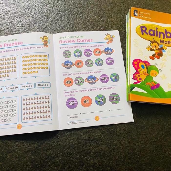 Buku Teks Pelangi Pencerahan TK Singapura 8 Buku Teks Dasar Seri