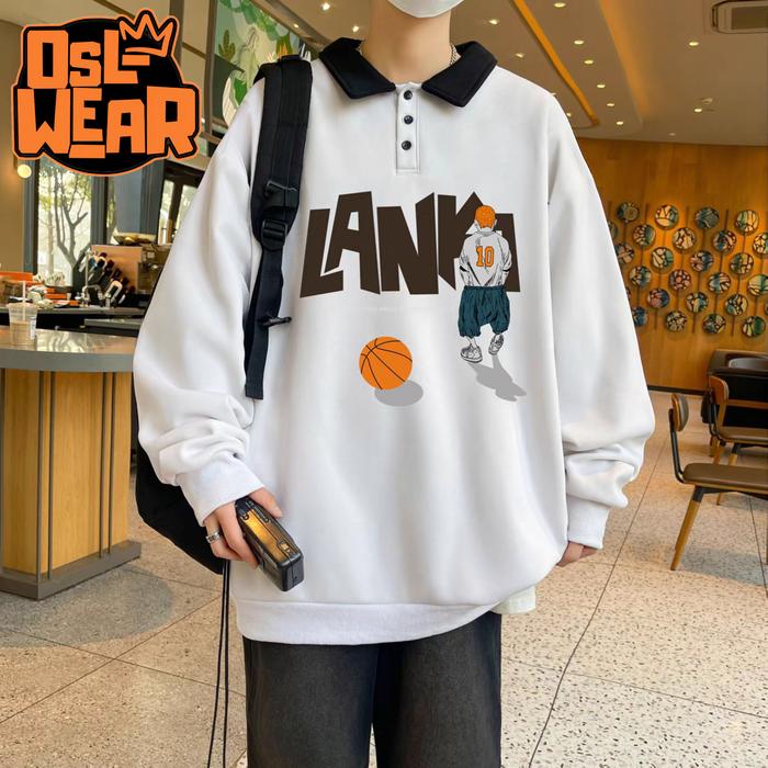 Oslwear Sweater BasketBall Kerah Crewneck Pria wanita  Distro High Quality Original Bahan Cotton Fle