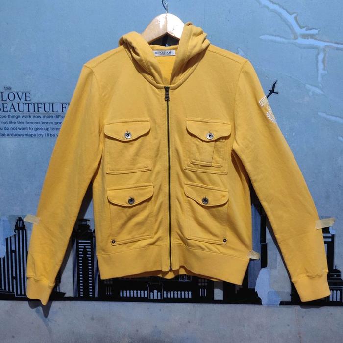 Jaket sport hoodie casual fleece POLHAM