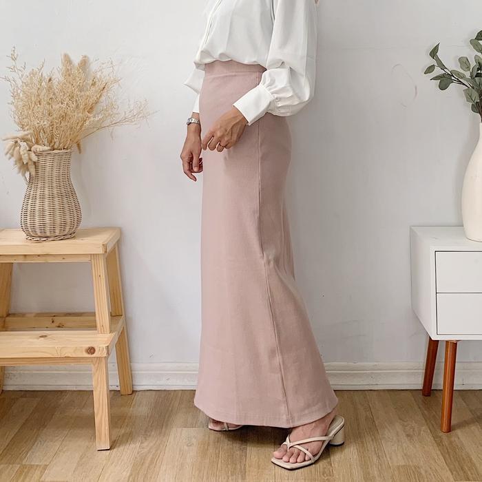 SPAN SKIRT / ROK SPAN PREMIUM KAOS POLOS TEBAL