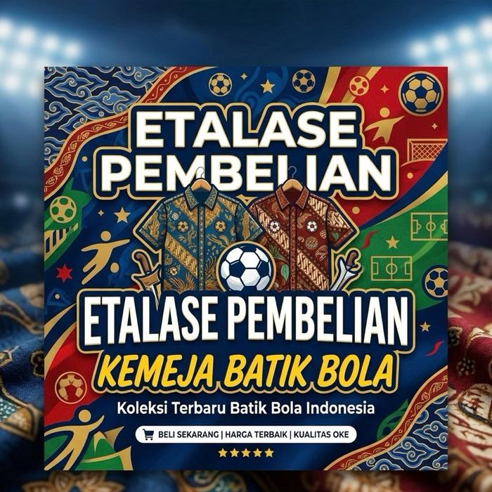ETALASE PEMBELIAN KEMEJA BATIK BOLA BERBAGAI KLUB