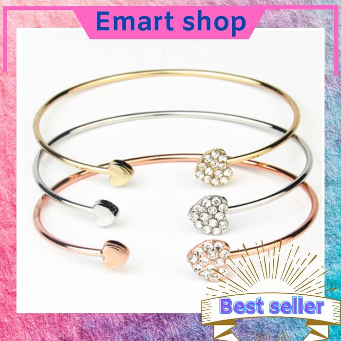 [EMARTSHOP] gelang tangan titanium aksesoris wanita terbaik dan murah H27 B14 (COD)