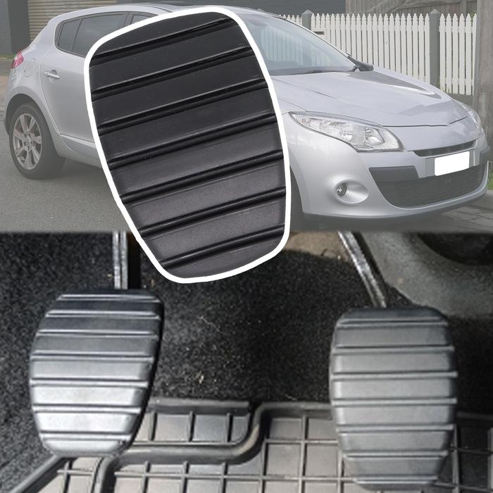 Rubber Brake Clutch Foot Pedal Pad Part Covers For Renault Megane 2