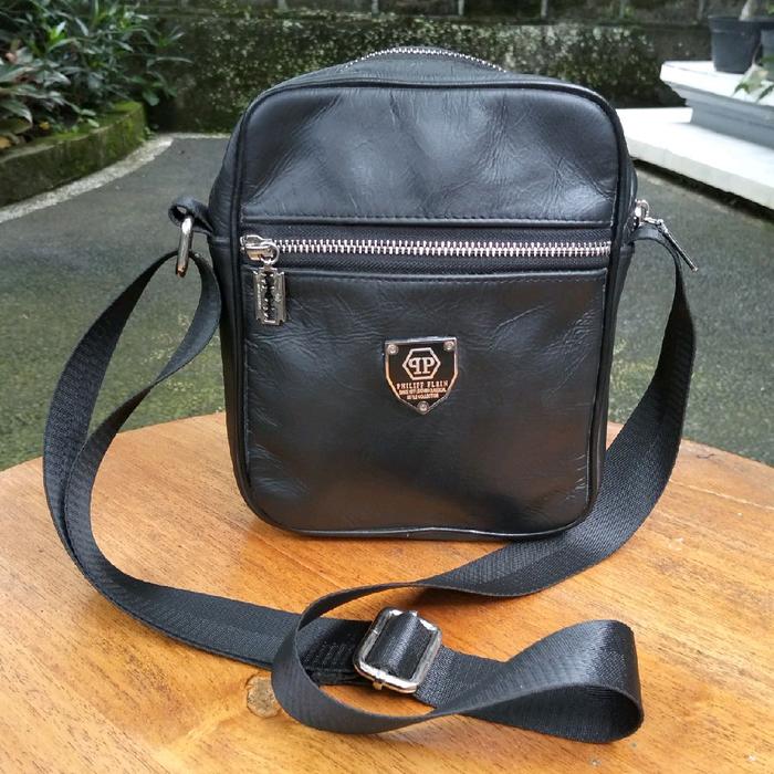 Tas pria preloved mulus PhilipPlei*, Kulit asli mulus eksklusif mewah