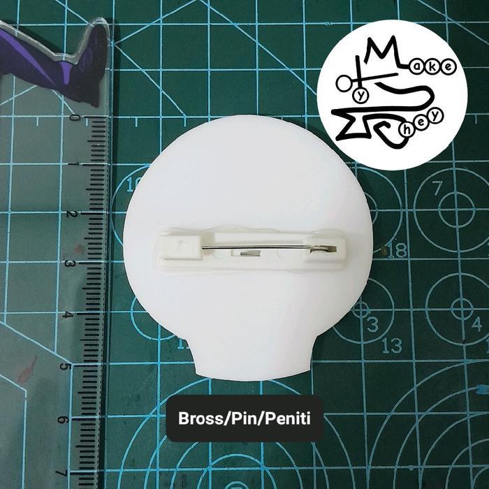 Pin Tengkorak/ Bross Tengkorak Amu Webtoon Wee - Peniti/bross/pin