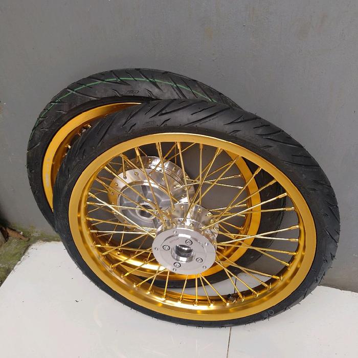 Velg jari jari Vixion New & Vixion Old Ring 17 Lebar 160-185 Set Plus Ban