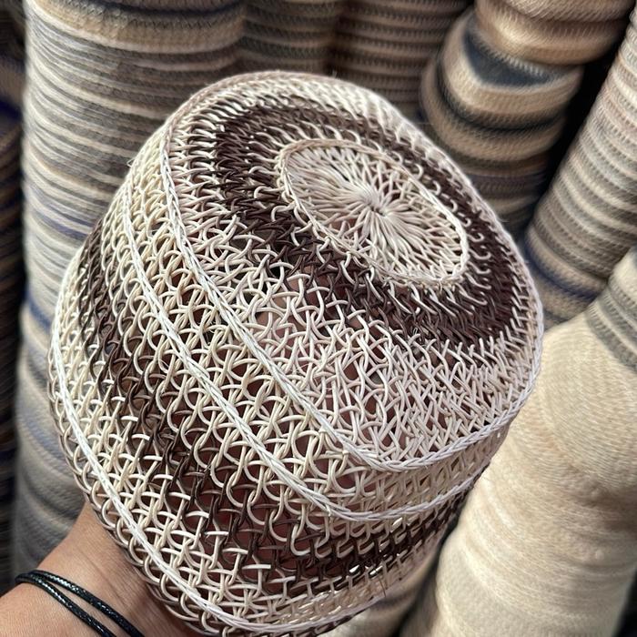 Peci rotan khas kalimantan by Gibran