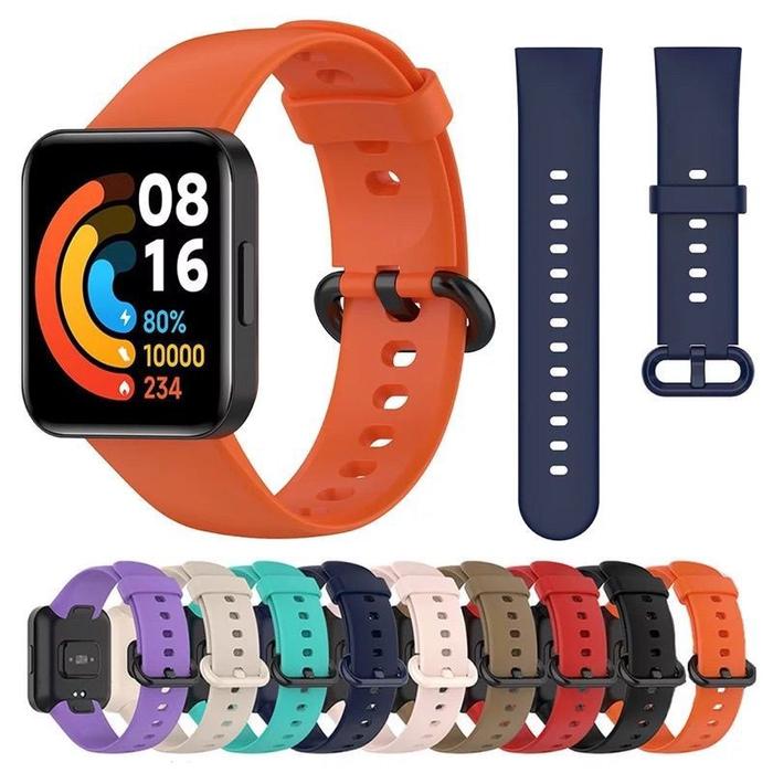 TALI JAM SMART WATCH XIAOMI REDMI WATCH 2/XIAOMI REDMI WATCH 2 LITE/MI WATCH LITE 2 BAHAN SILICONE