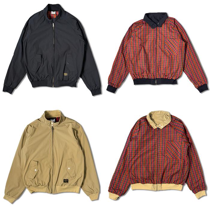Jaket Harrington Pria Hitam / Khaki - reversible - bahan stretch - Premium dan nyaman