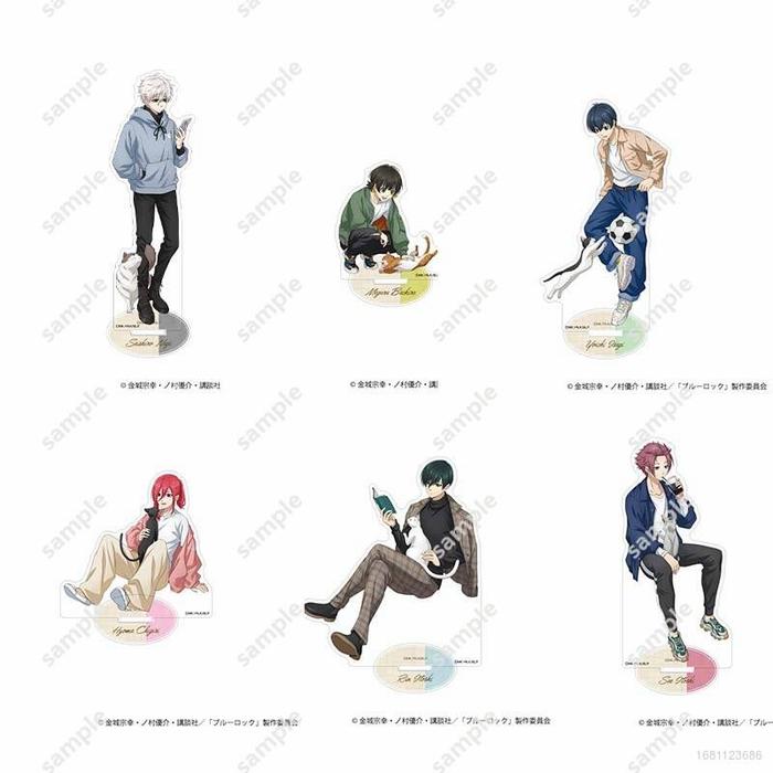 Blue Lock Figure Model Mainan Cosplay Stand Akrilik Anime Plate
