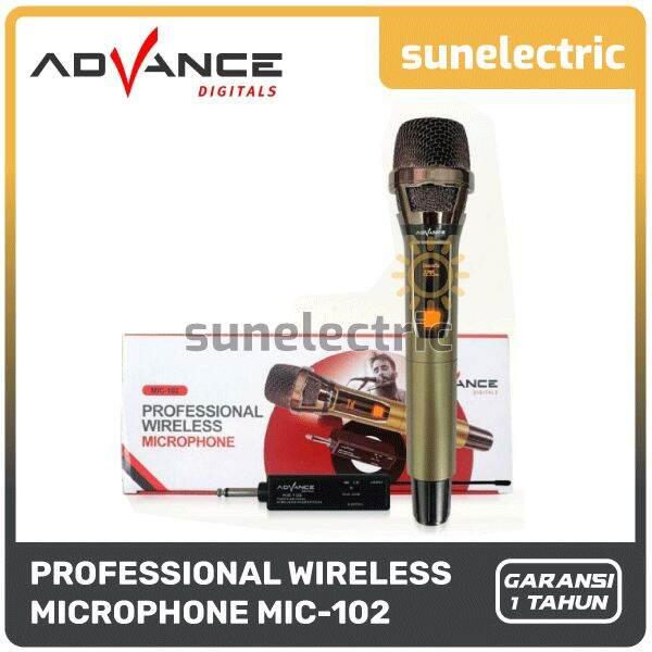 Advance Microphone MIC-102 Professional Mic Wireless Single Mic Tanpa Kabel 102 / MIC102