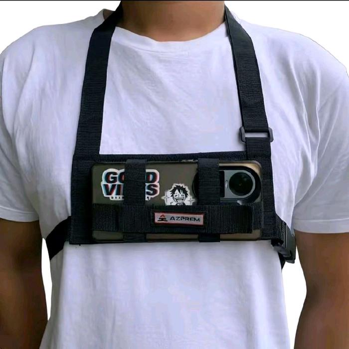 CHEST STRAP BELT Untuk Holder HP dada Breket Vlog Hp kekinian