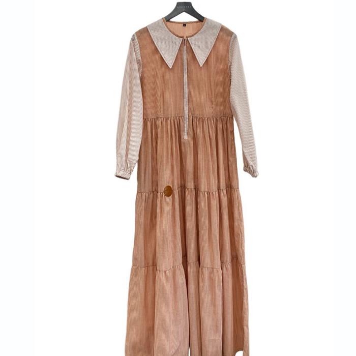 Shesa Dress By Zisheeri | Gamis Zisheeri Terbaru | Gamis Katun Kekinian | Gamis Katun Orange Muslim