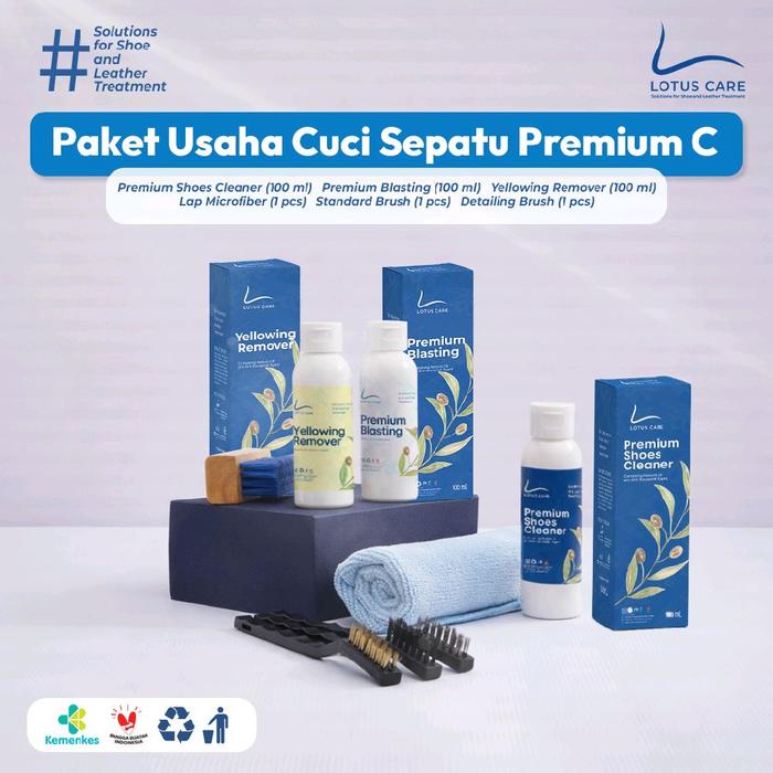 Lotus Care -Paket Usaha Shoes Care / Cuci Sepatu ,Starter Minipack Usaha Laundry Sepatu Rumahan - Pe
