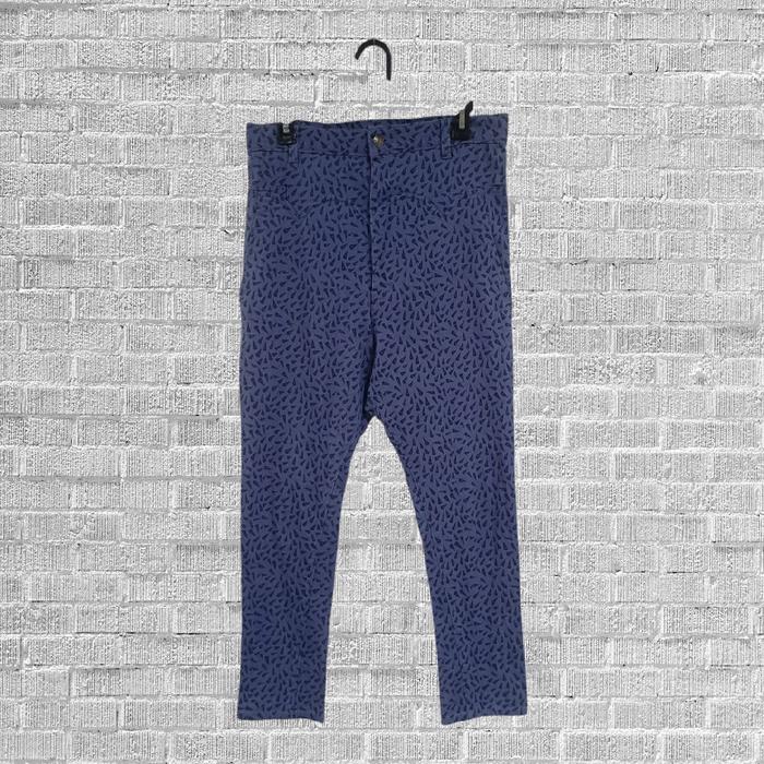 ( size M ) celana mercibeaucoup Issey Miyake drop crotch pattern pants