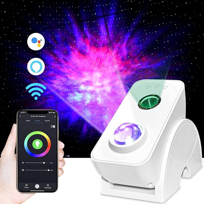 Smart Star Projector Light Tuya Smart Life Galaxy Projector APP Work