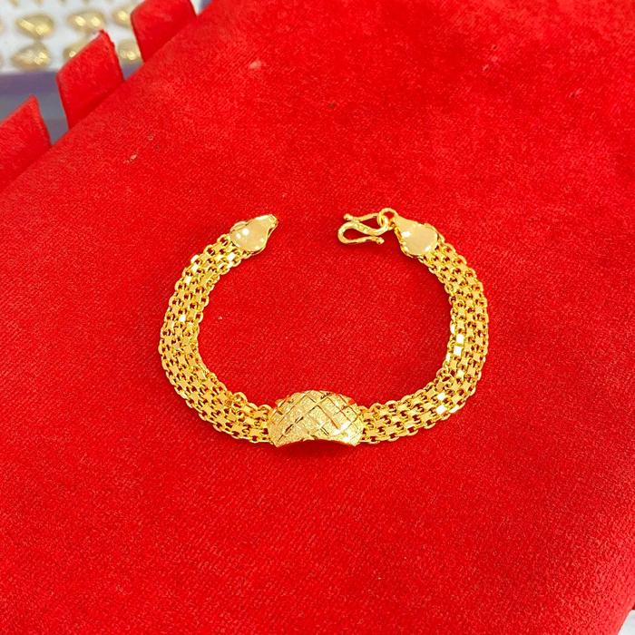 Gelang plat tikar kembar • Belanja 2 barang gratis 1 • kentia jewelry