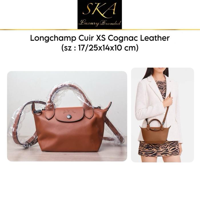 Longchamp Authentic Cuir XS Cognac Leather