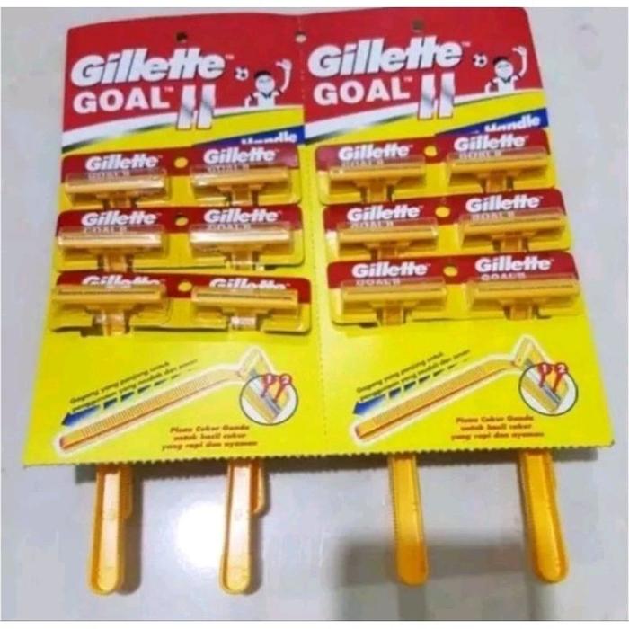 Cukur jenggot || Gillette goal 2 alat cukur (isi 12pcs)