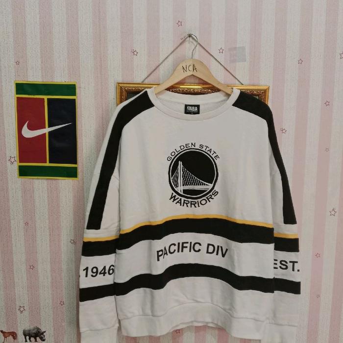 Crewneck NBA Golden State Warriors Pacific Div Est 1946 Sweater