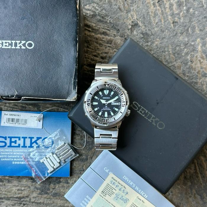 SEIKO Baby tuna srp637k1 fullset second