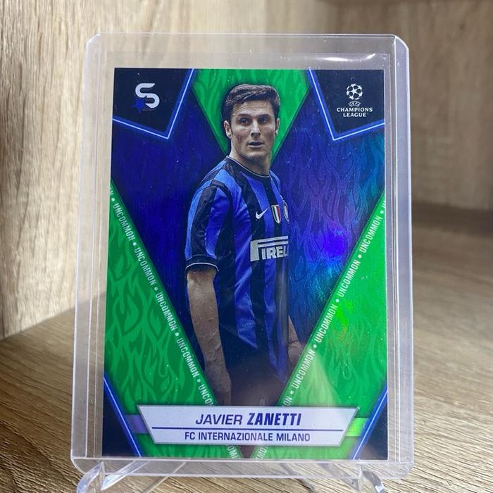 Topps Superstars Green Javier Zanetti