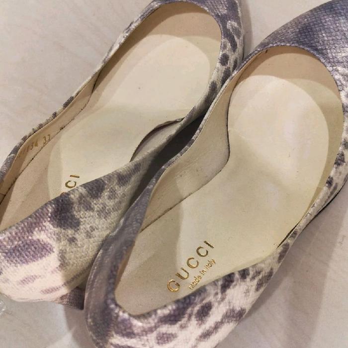 sepatu wanita Ghucci Snake Skin Heels sepatu wanita kulit ular original size 37