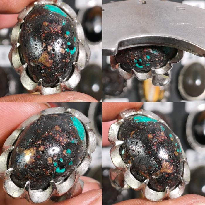 batu akik damar Wulan nempel magnet