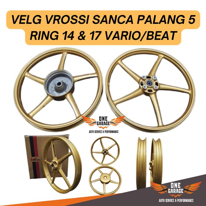 Velg VRossi Sanca P5 Copy RCB Vario Beat Scoopy Ring 14 & Ring 17 Sprint RC 125 150 160 CBS Accessor