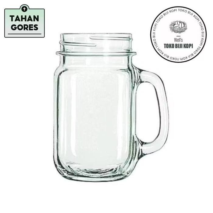 Gelas Harvest Time 450 ML Gelas Cafe Gelas Kopi Gelas Panas dan Dingin 450 ML Glass Kaca dengan tutu