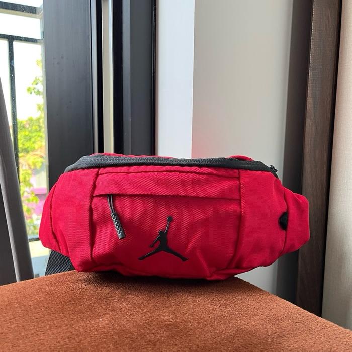 waistbag WB second air jordan merah untuk kerja olahraga atau travelling